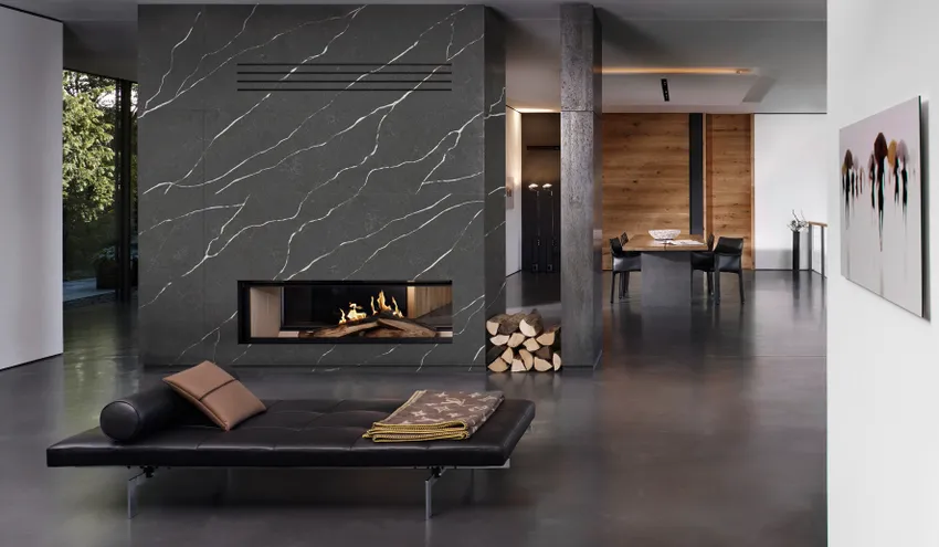 Кварцевый агломерат Grey Marquina